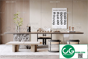 Tea Room 34 3D Model